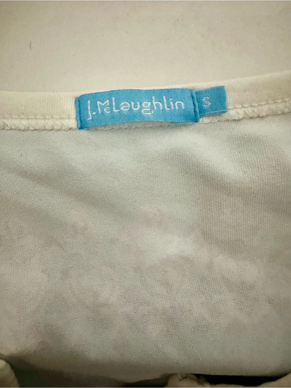 J. McLaughlin Printed Knit Dress Aqua & Lavender Pattern Size S - Picture 2 of 5
